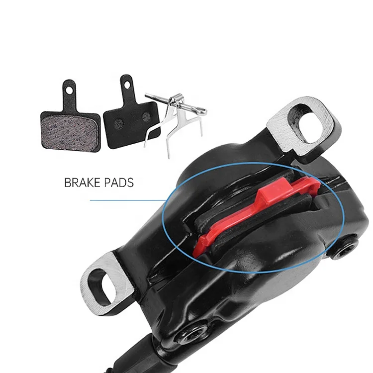 Customized Double Piston MTB Hydraulic Disc Brake Set with Disc Lever Bicycle Brake Fit Fat Mountain Bike