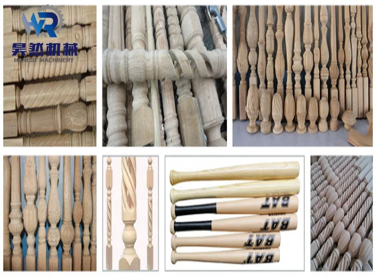 
New Electronic Components 3D wood carving machine cnc lathe baseball bat working turning router 