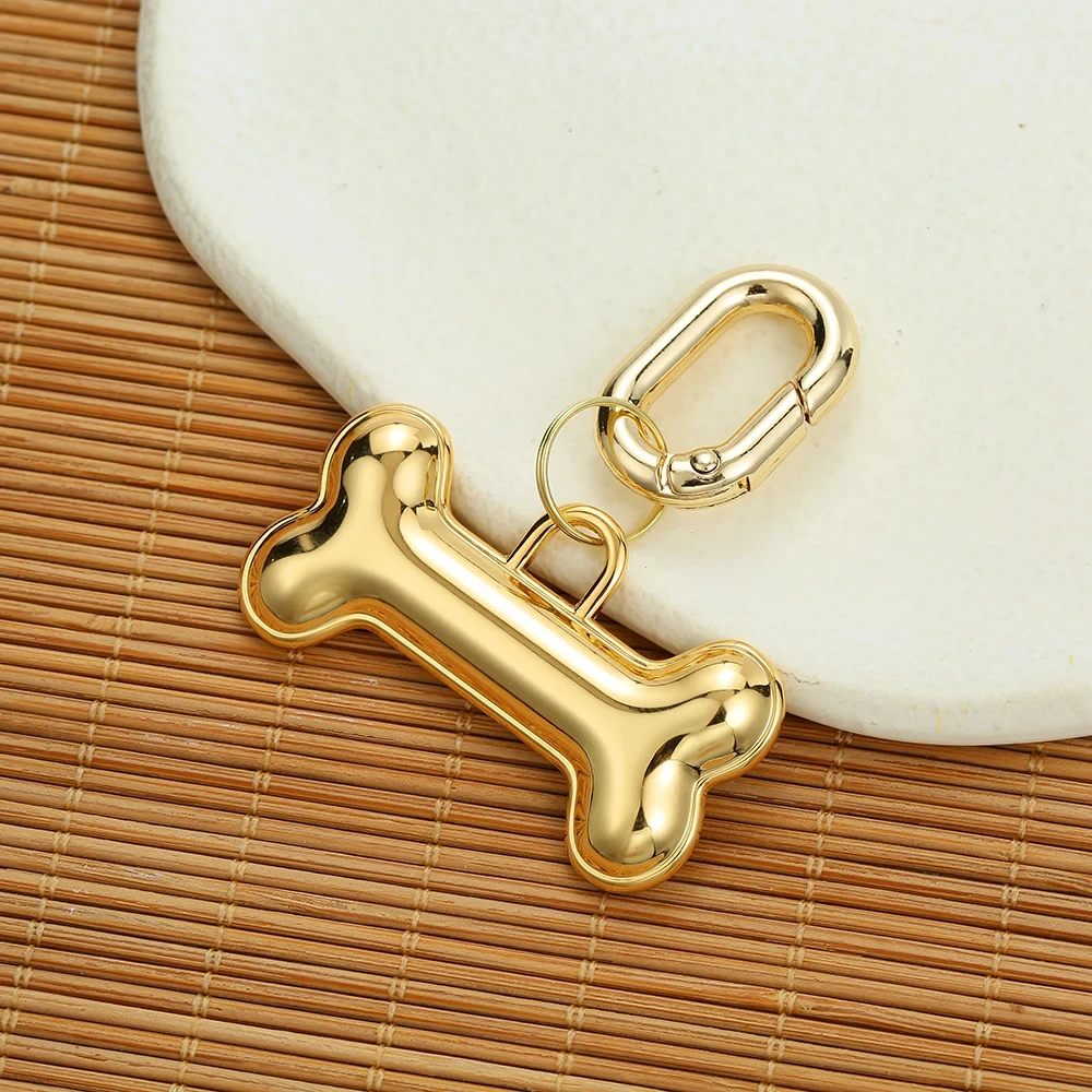 Pet Supplies Personalized Golden Luxury Free Engraving Anti-lost Collars Tag for Dogs Cats Nameplate Pet Dog Name Tag