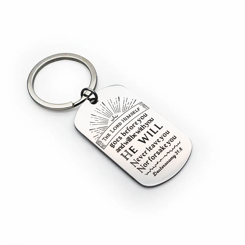 Hot Sale Cheap Logo Customize Sublimation Blanks Stainless Steel Metal Key Chains Wholesale For Souvenir