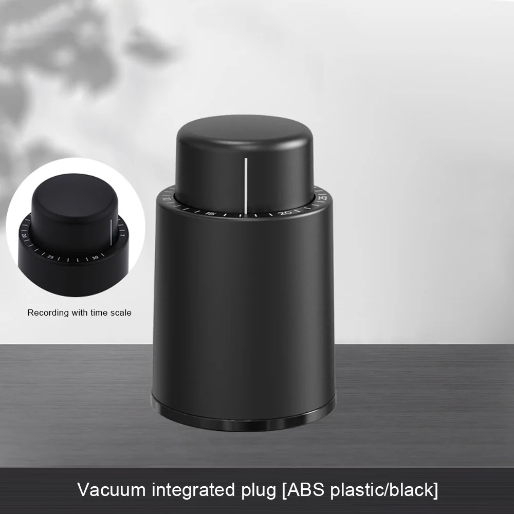 Custom plastic champagne red wine stopper wedding favor stainless steel metal vacuum wine stopper for laser engrave logo