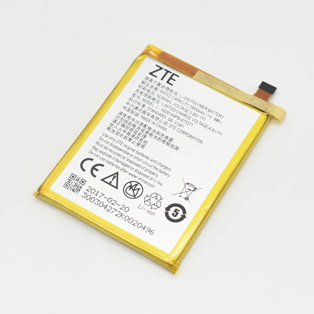 Аккумулятор 3,85 В 2800 мАч LI3928T44P8H475371 для ZTE Blade V8 Mini V8mini t85 BV0850 V0850
