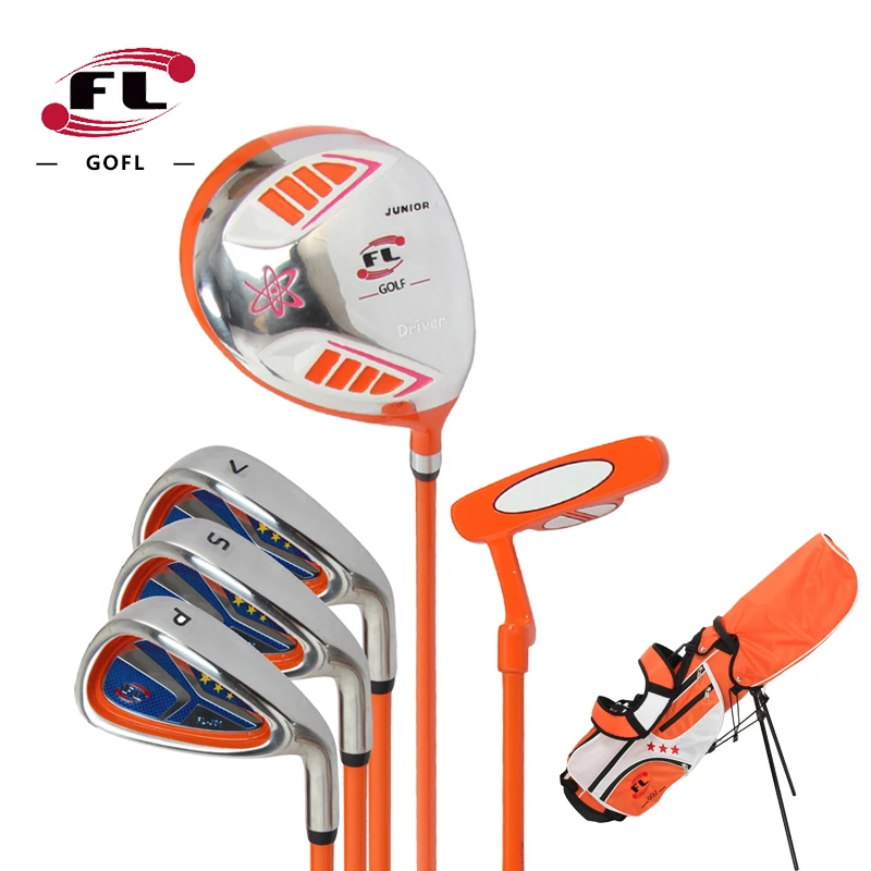 Hight quality junior golf clubs set complete full junior golf club set for Children Kids with stand bag