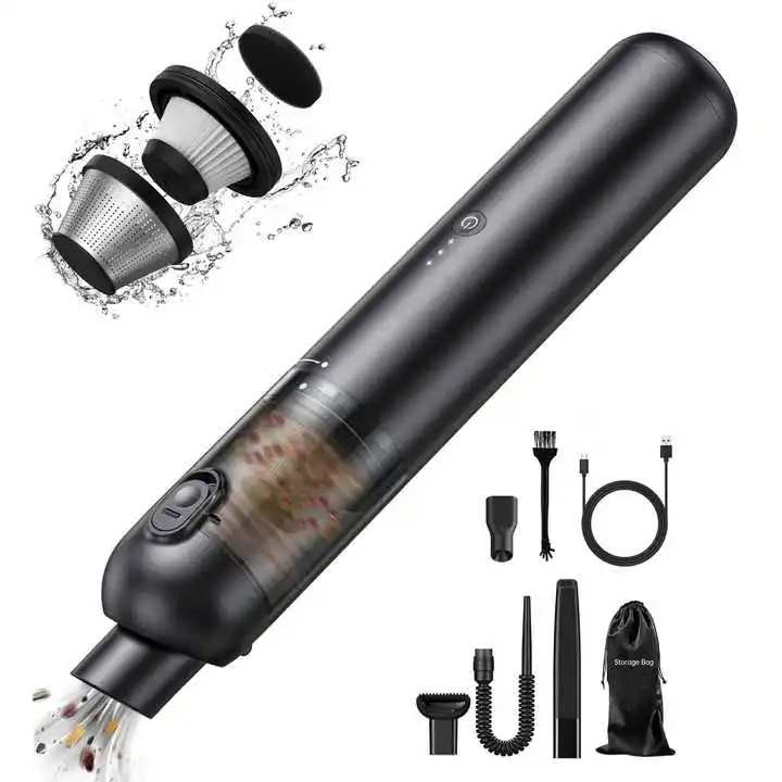 Wireless Car Vacuum Cleaner 16000Pa Strong Suction 130W Handheld Vacuums Rechargeable Cordless Cleaning Appliance