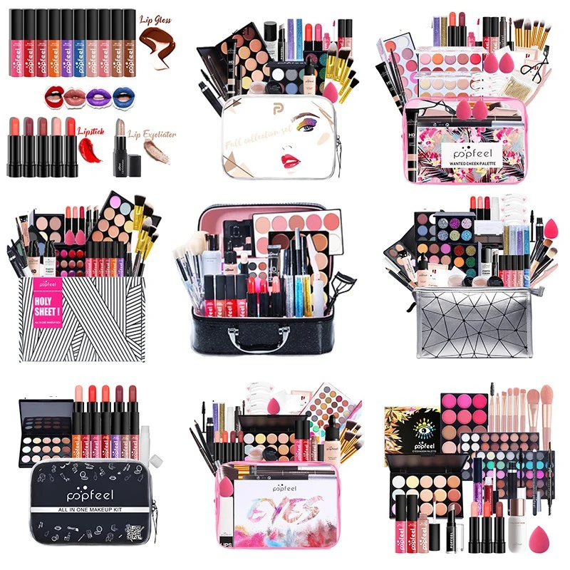 Wholesale POPFEEL full set of cosmetics for women light makeup beginner makeup combination set