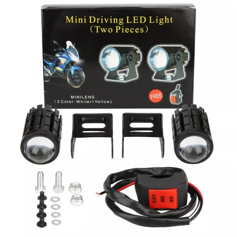 JW36 Motorcycle Fog Light Led Led Motorcycle Headlight Mini Driving Light Headlight Fog Light 12v For Spotlight Lamp