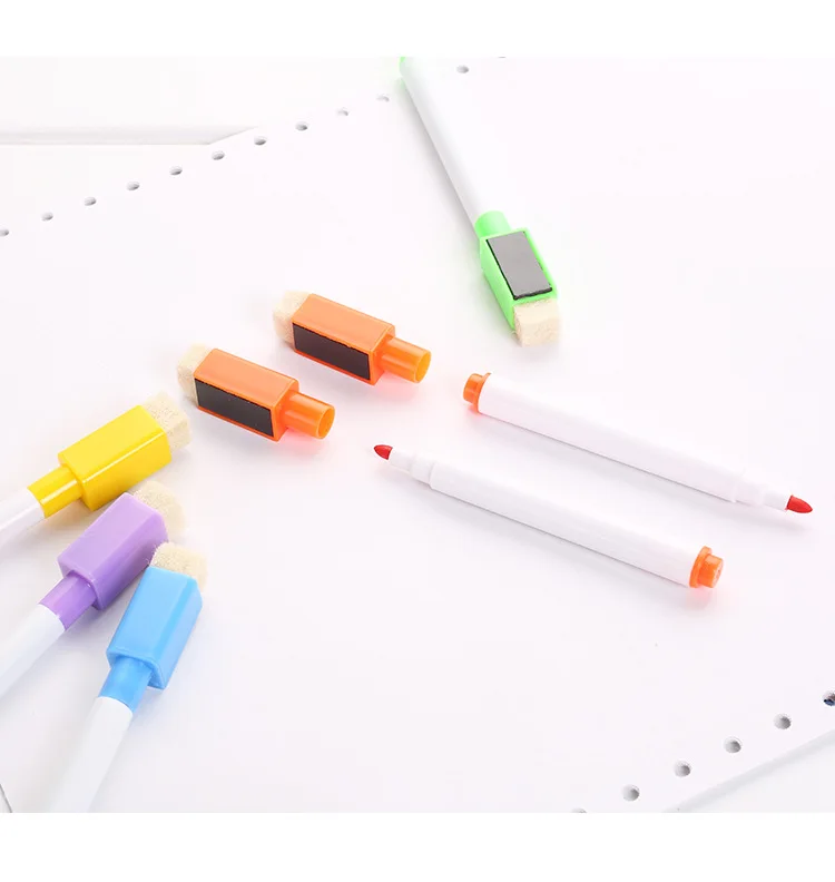 Mini Small Erasable Whiteboard Marker with Magnetic Eraser Cap