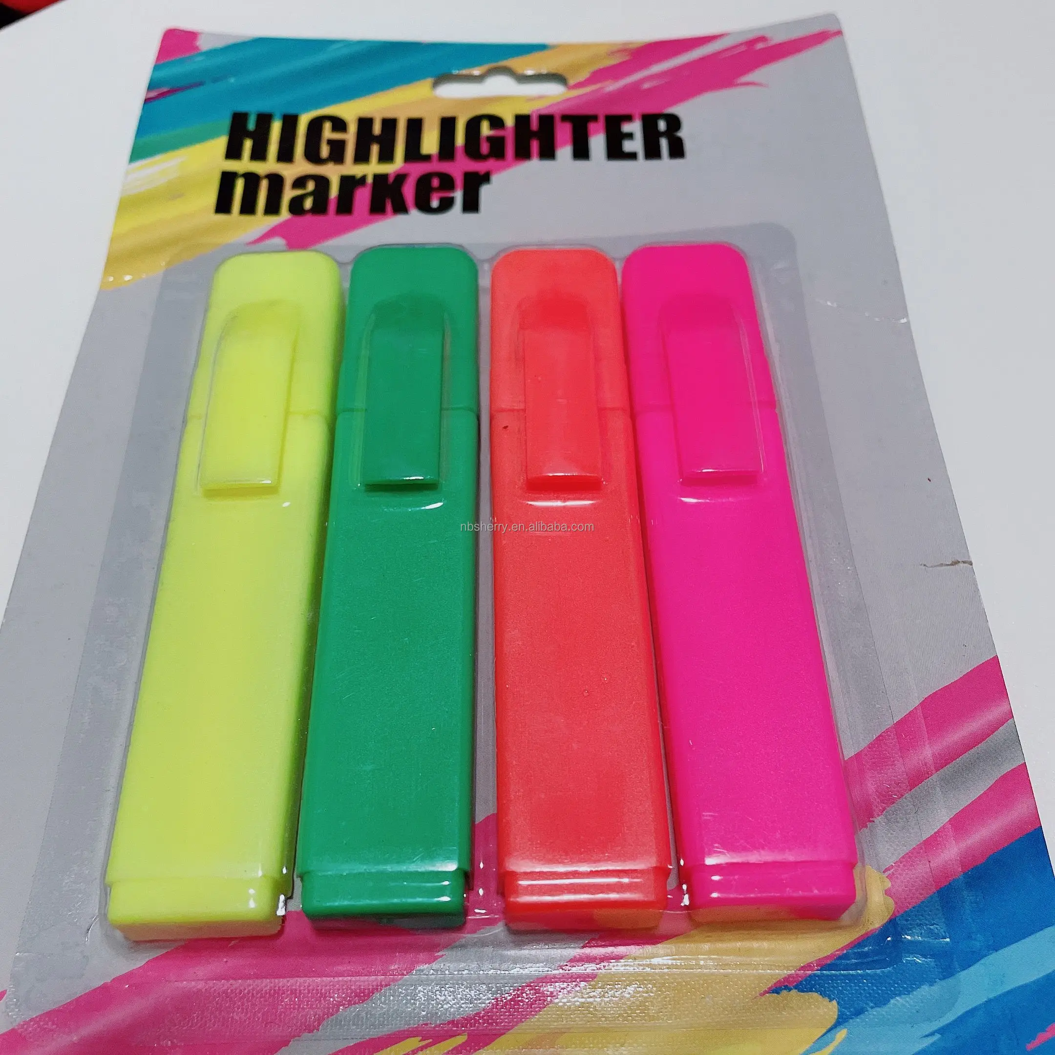 Factory hot sale many style shape highlighter marker pen