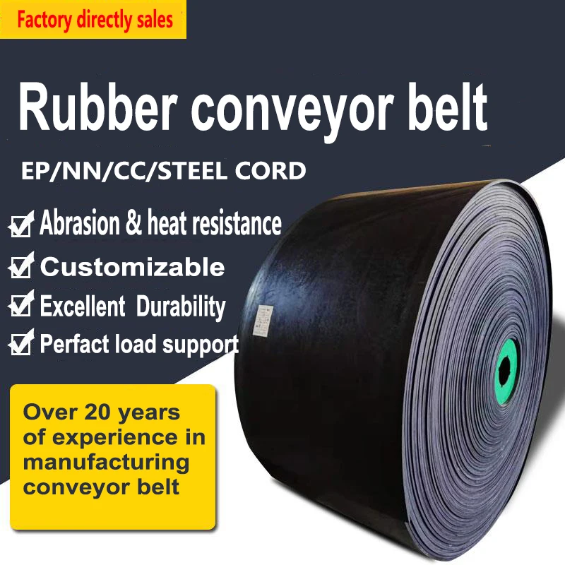 Factory price 800mm width EP NN CC TC rubber conveyor belt