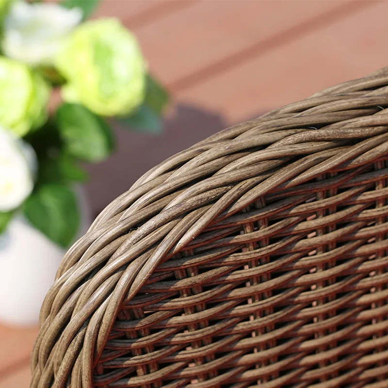 Luxury outdoor modern style patio garden furniture 2 sofa chairs tea table sets rattan balcony furniture indoor