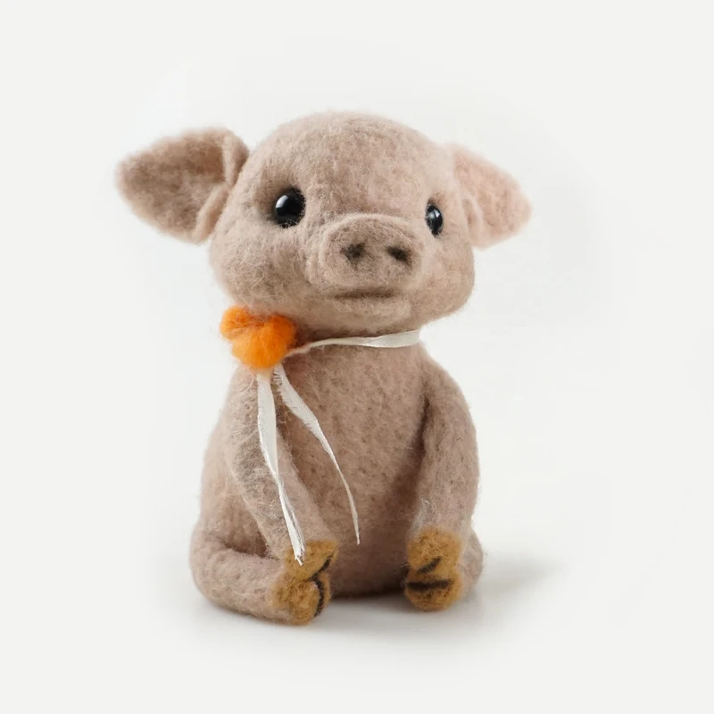 Hot Selling Cute Animal DIY Handmade Wool Felt Toys Wool Needle Felting Kit