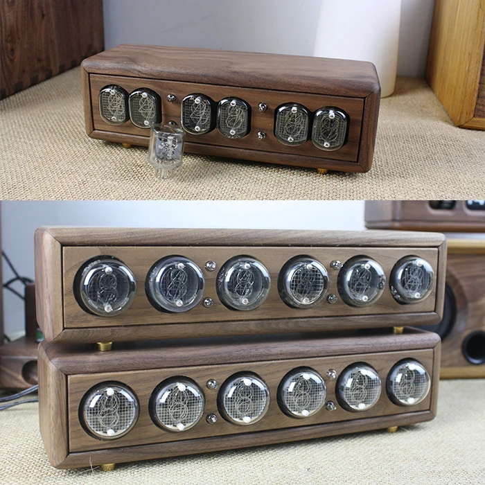 X-040 Современный usb светящиеся электронные сигареты с цифровым и аналоговым и цифровым дисплеем смарт-настольные часы, будильник, стимпанк дерево gixie часы