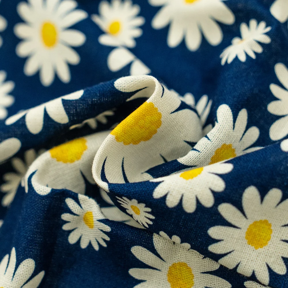 Light Linen Rayon Blended Fabric Woven Custom Digital Printing Summer 100% Linen Fabric for Garment
