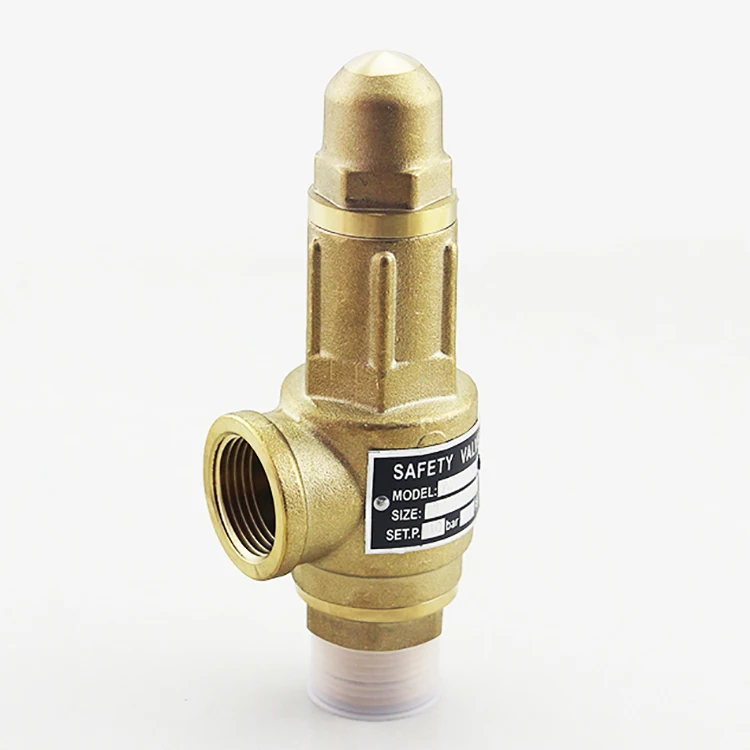 Taizhou Air Safety Valve Spring Low Lift 1/8' 1/4' 3/8' 1/2' Safety Relief Gas Valve Brass Pressure Safety Valves