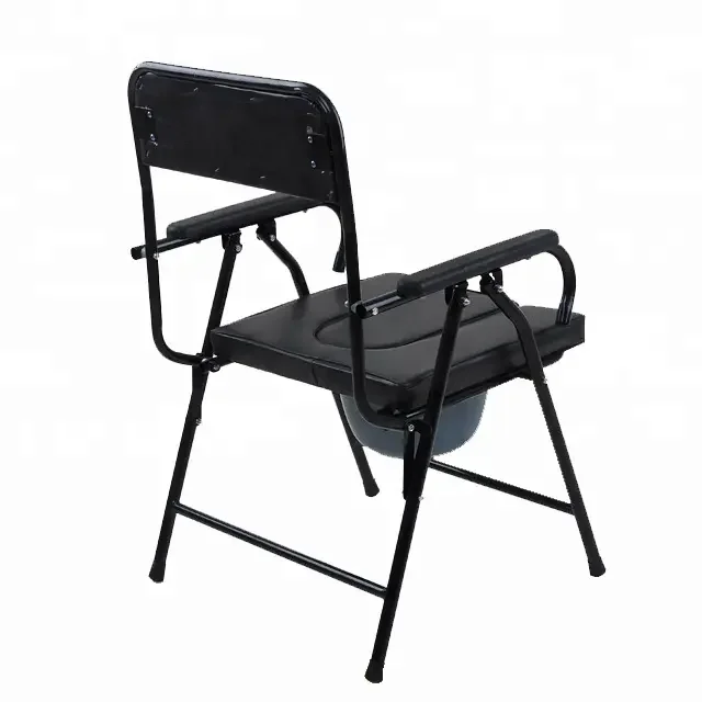 Wheel Chair With Commode Medical Equipment Foldable Bedside Commode Chair With Wheels Toilet
