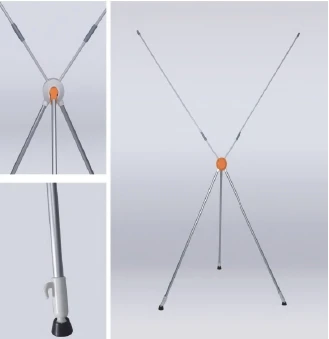 X Banner Stand Customized X Stand Display Banner  tripod banner Aluminum   CMYK Digital Printing