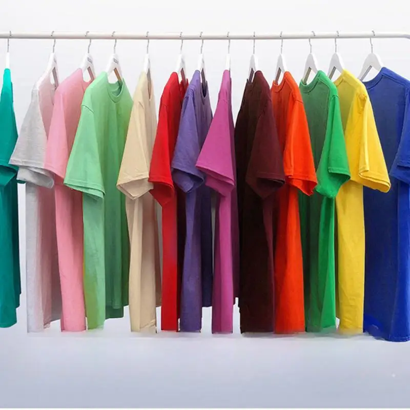 205GSM Combed Ring Spinning 100% Cotton Custom t Shirt 200gsm Supplier Muscle Fit Seamless Bamboo Fabric T-shirt for Men Women