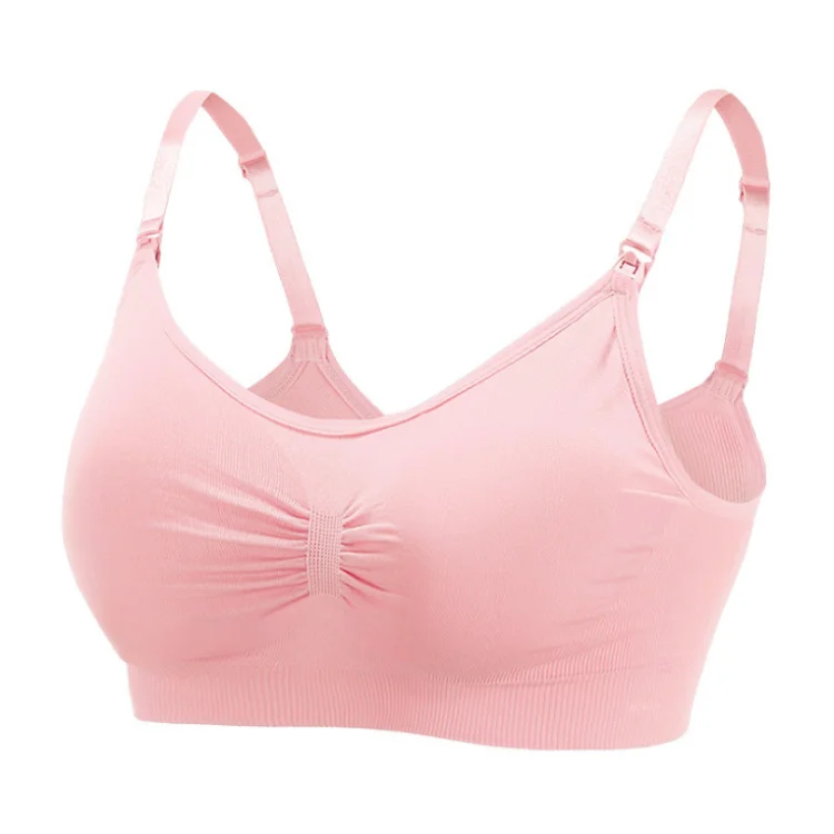 
Hot sale Side Closure Wireless Seamless Daily bra Mommy Push up Wire Free Underwear Comfortable Maternity Lactation Nursing bra 