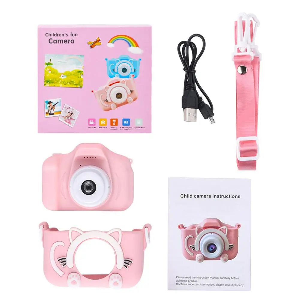 Kids Camera Mini HD Screen 1080P Projection Video Camera Toys Children Baby Gifts Birthday Digital Kids Camera