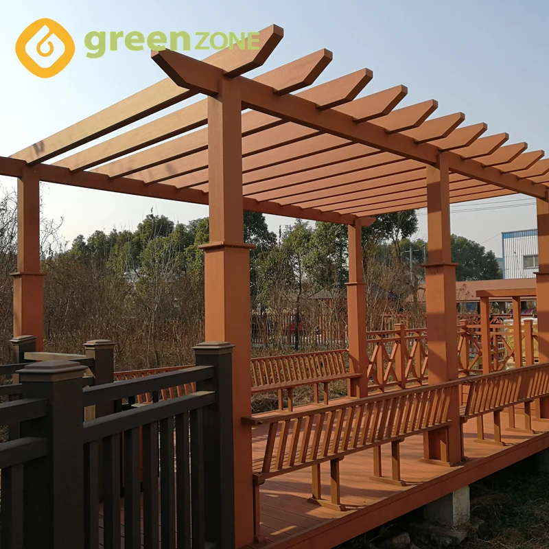 garden stone column gazebo tent wood pergola outdoor