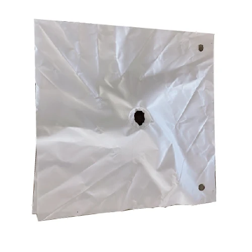 Sewage plate and frame filter press 750A polypropylene monofilament with pile holes above and steel buckles