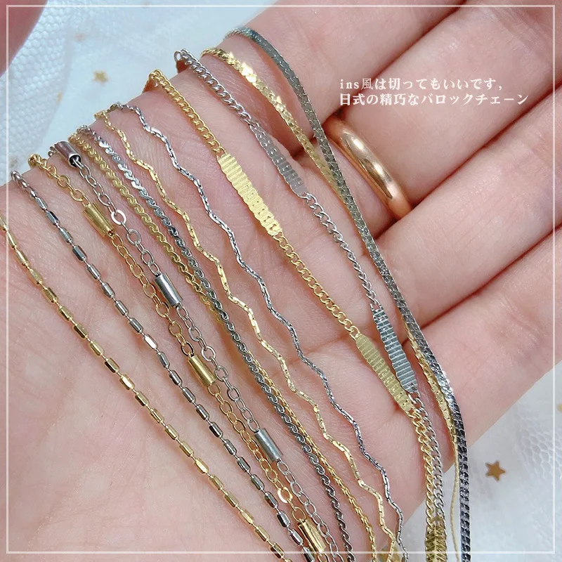 2022 Hotsale 3d Nail Charms Luxury Gold Silver Retro And Chic Metal Chain Nail Art Decoration Nail Accessories