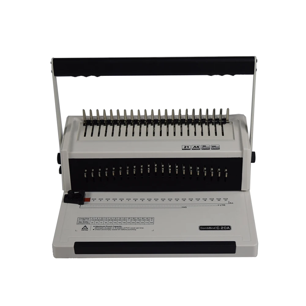 24 Отверстия гребень бумага связывания Машина Твердый переплет книга Binding машина цена