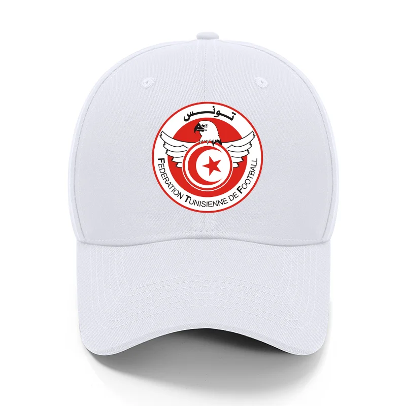 Tunisia National Team Baseball Cap Six Panels for Football Match Customizable Outdoor African Cup Football Cap