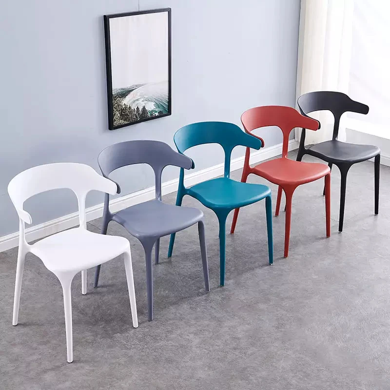 Simple Nordic Plastic Dining Chair Cheap Price Outdoor Plastic Garden Chairs Wholesale Plastic Chairs For Events