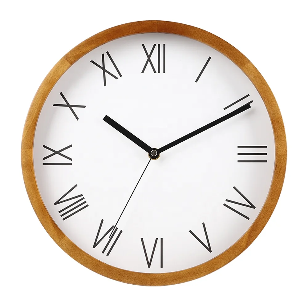 Modern Decorative Quartz Simple Fashionable Home Roman Numeral Wall Clock For Bedroom