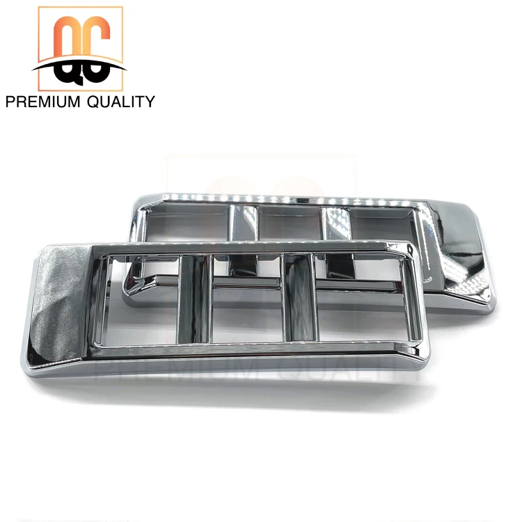 Saudi arabic market hot sell 2 lines chrome outside air vent cover for LC79 Land Cruiser SUV