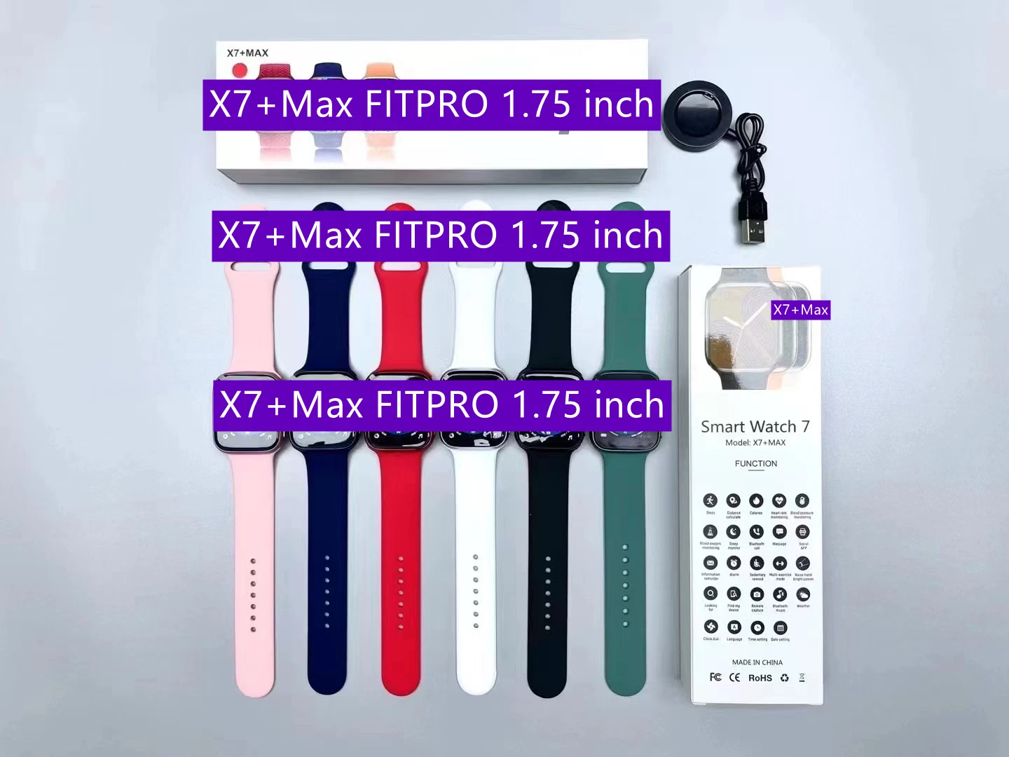 T500+max smart watch series 7 montre waterproof smartwatch plus t500 pro max seri 7 iwo reloj inteligente