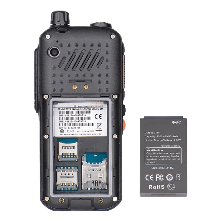  4G карманная Система android Двусторонняя радиосвязь T320 с wifi и большим