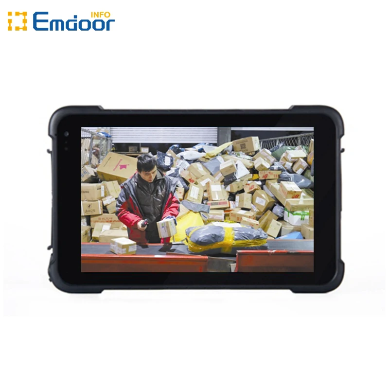 IP67 водонепроницаемый прочный промышленный планшетный ПК EM-I86 со сканером штрих-кода и ближняя бесконтактная связь