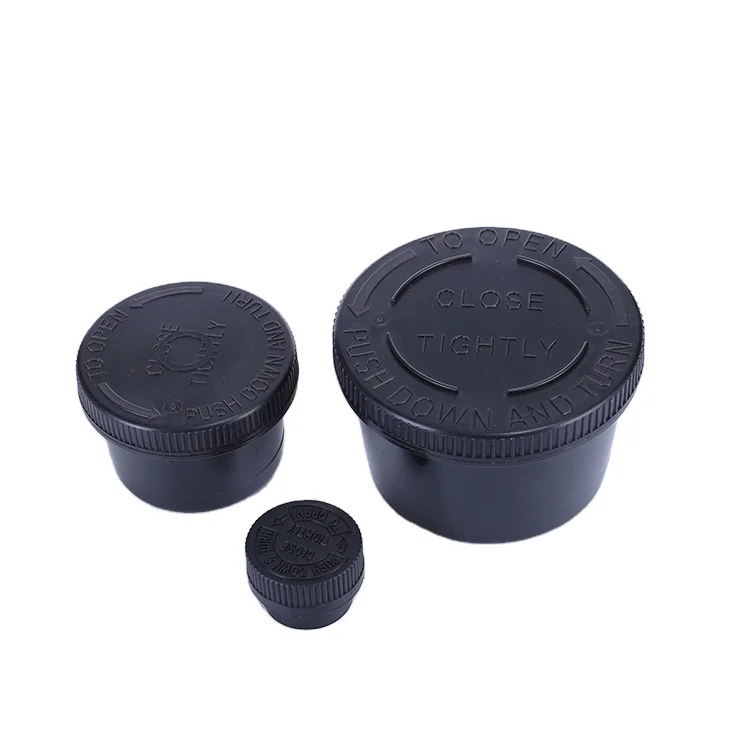 Plastic  Push down and Turn vial