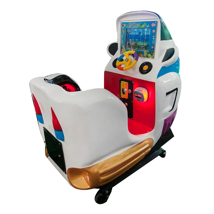 Colorful fun indoor children amusement entertainment amusement  video gaming machines coin operated games swing for kids