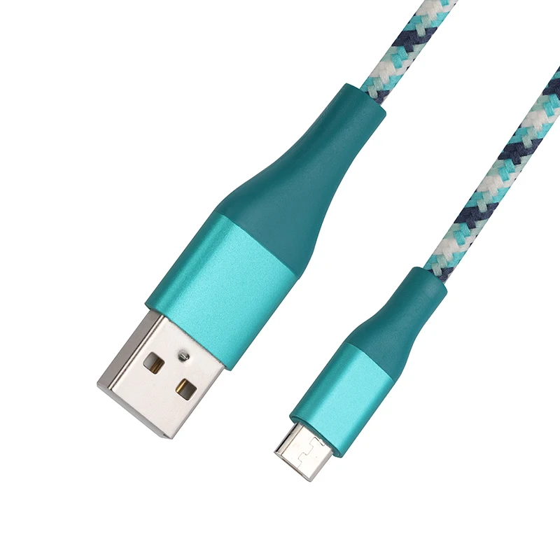 Whole sale Usb-A Micro USB 3A Fast Charger Cable SCP FCP VOOC AFC Compatible Usb C Cables Blue Color