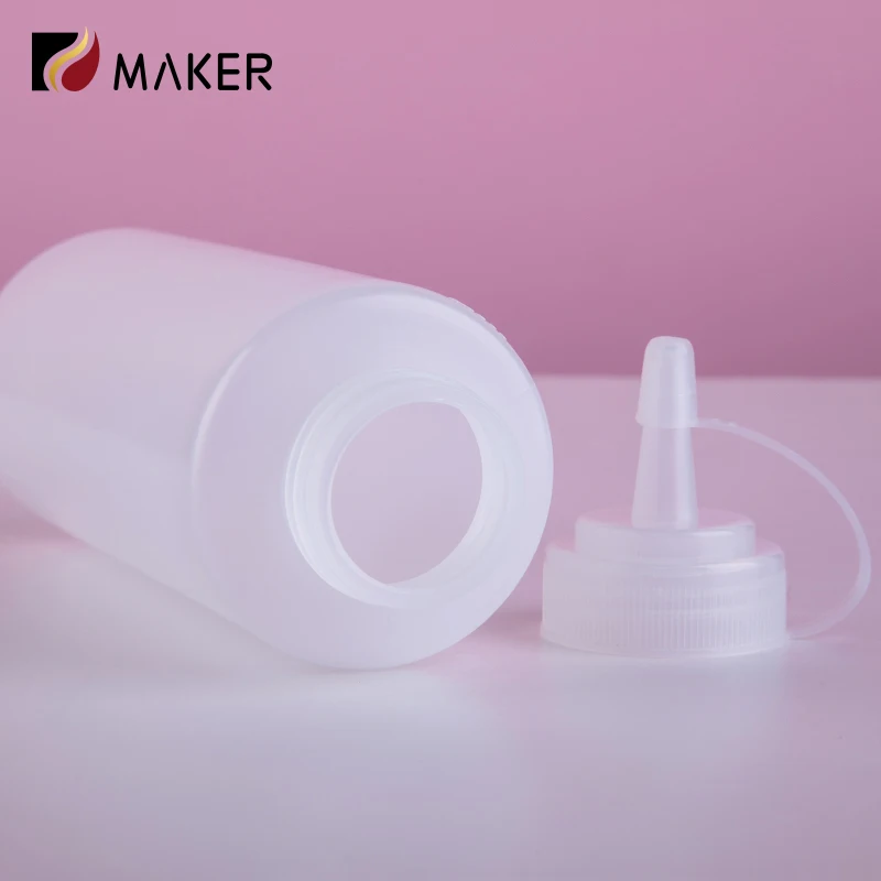 Factory Sale 240ML 500ML Ketchup Squeeze Bottle Wholesale Empty PE Plastic Tip Squeeze Chili Sauce Bottle For Tomato Salad Sauce