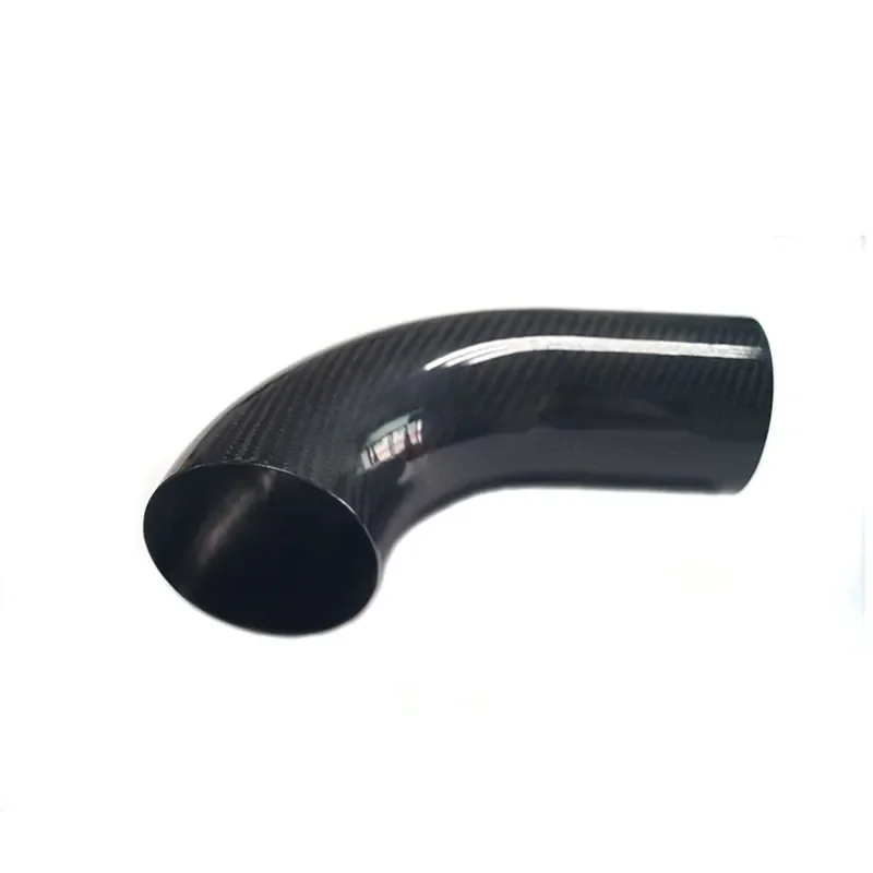 Customized Carbon Fiber Large Tube Bent Tubing in Square or round Pattern Lightweight Air Intake Tube