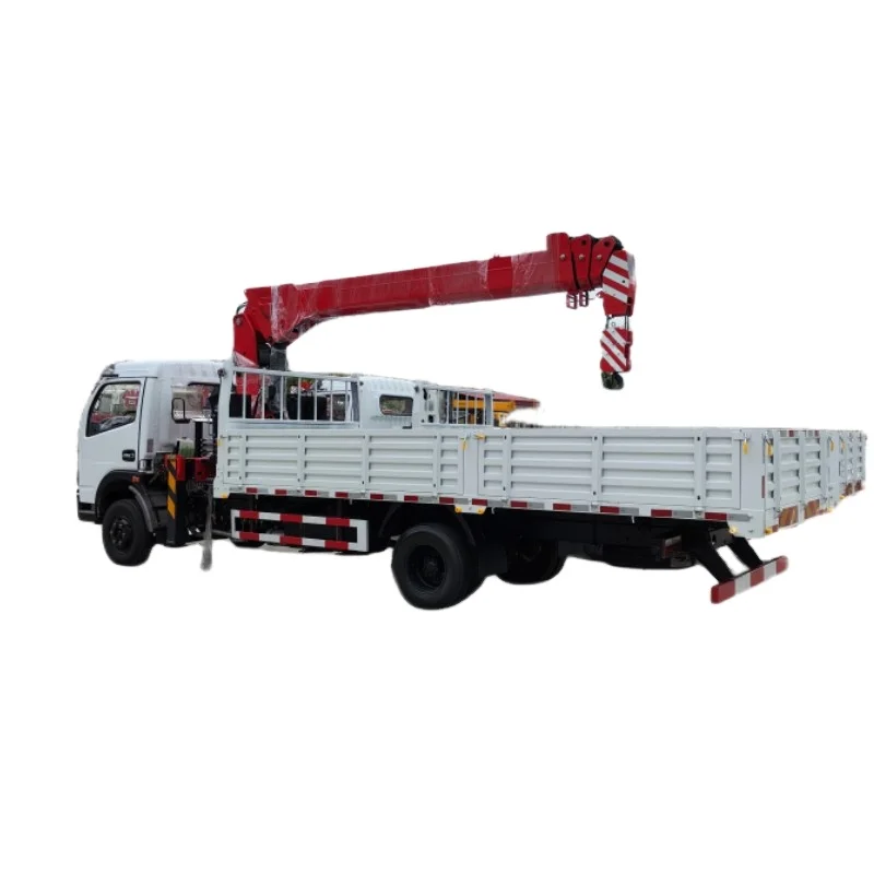 Telescopic boom 5T 6.3T 8T 10T construction machine dump truck crane for DONGFENG TRUCK