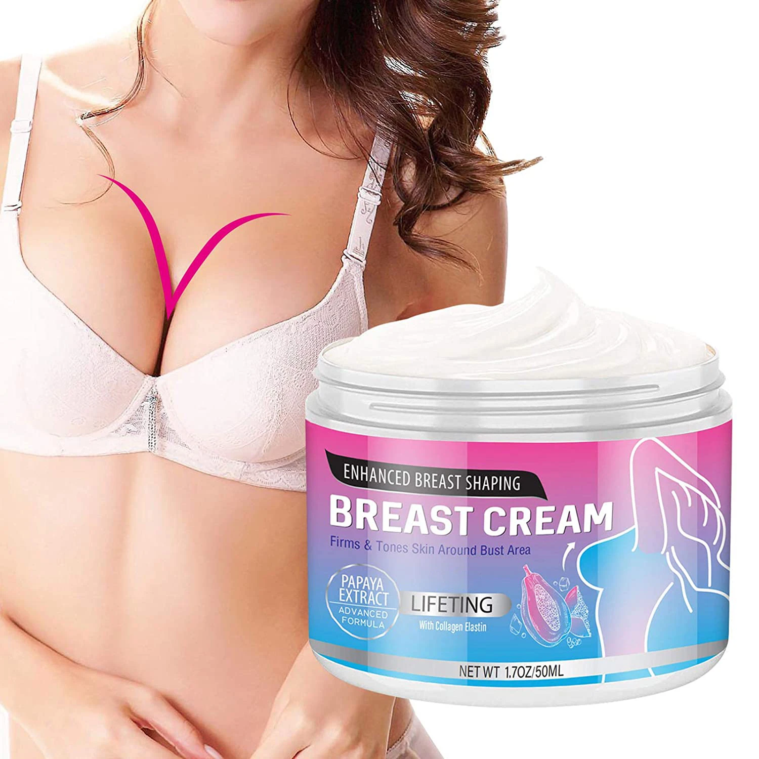 
2021 Best Big Boobs Cream Natural Herbal Breast Enhancer Cream Naturaful Firming Lifting Breast Enhancement Cream 