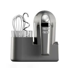 Baking Tool 400 Watt Silver Grey Food Mixer Machine Egg Beater Kitchen Blender