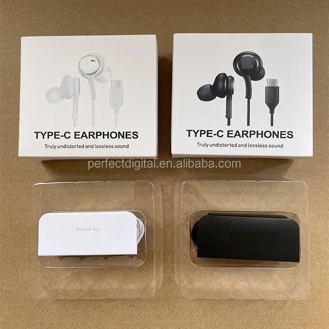 USB C HIFI Stereo Earphones Type C in Ear Headphones for Samsung Note10 S20 S22 Type-C Headset Earbud for AKG Handsfree