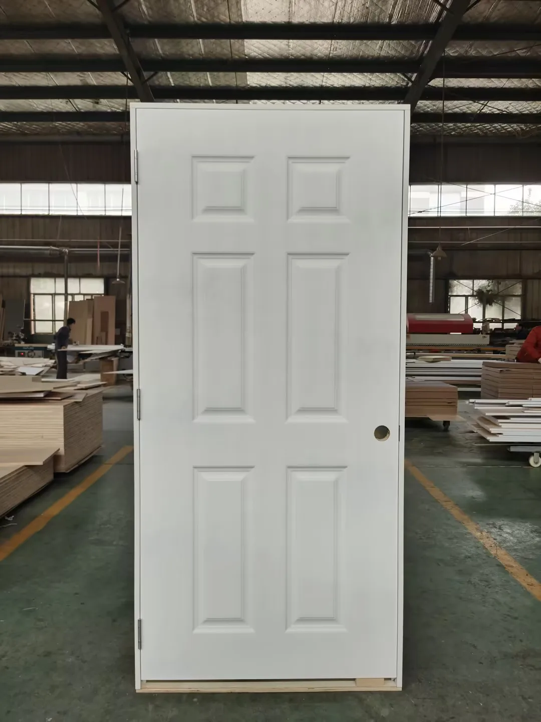 American market interior wooden 3mm HDF Moulded 36 X 80 white primed doors for bedroom