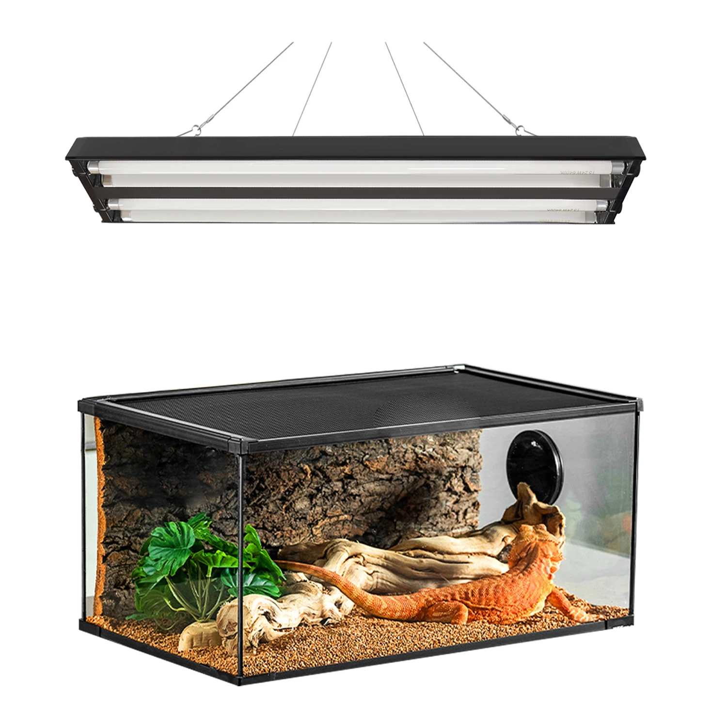 Edkfarm 4ft 48w 2 bulb 6400k t5 ho  fluorescent tube led grow reptile light