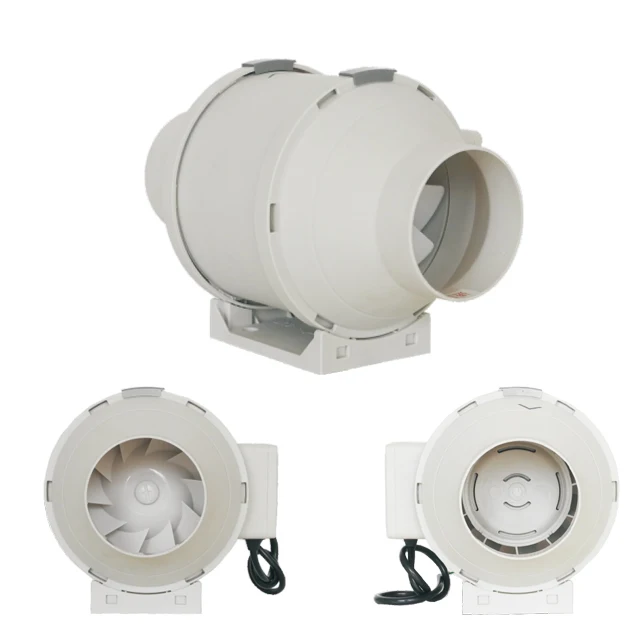 
6 inch inline duct fan plastic extractor bathroom ceiling ventilation pipe exhaust fan 220V booster turbo fan ventilator 150mm 