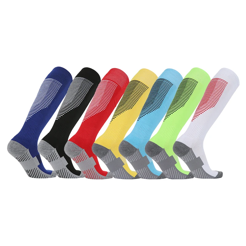 Breathable Knee High FOOTBALL SOCKS Cotton Unisex soccer football socks Soccer Socks custom