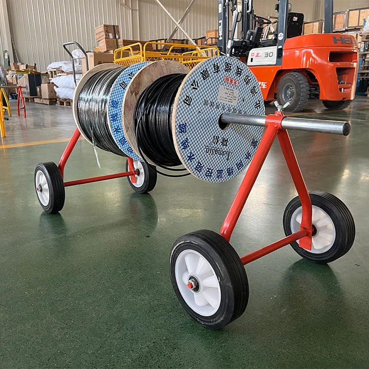 A-frame Cable Drum Stand folds flat for storage will fit in all vans cars A frame Universal Cable Drum Dispenser