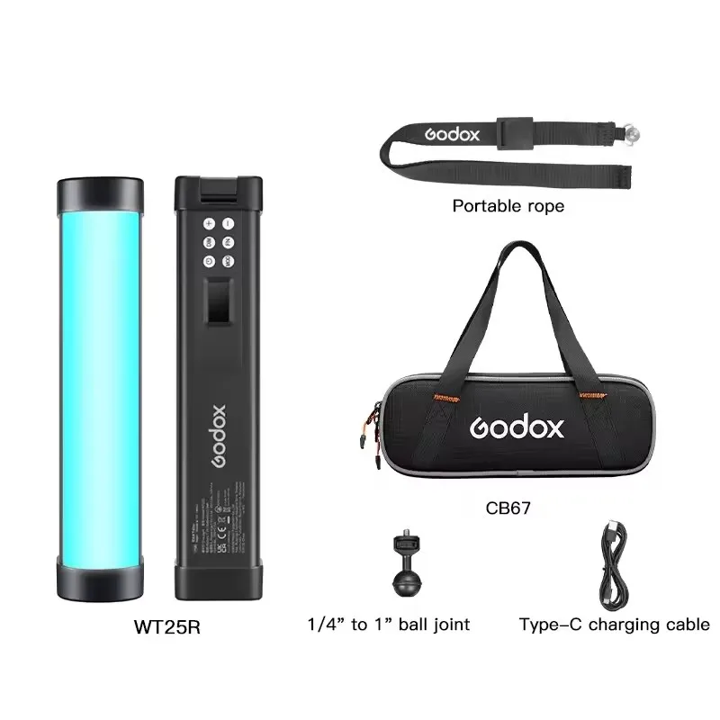 Godox LED Dive Light RGB Tube Light WT25R WT25D WT40R WT40D WT60R WT60D Underwater Photography Video Lighting for Creating Shoot