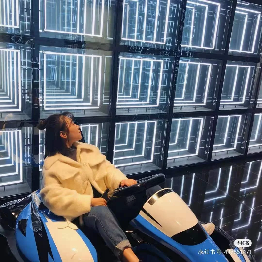 Wired DMX illuminated Neon Mirror Infinity LED Dance Floor For Stage Party KTV Wall Background Light